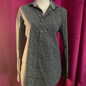 Size 5 Denim and Flower button down top.